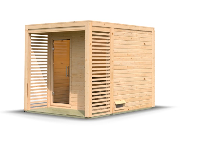 Karibu Gartensauna Saunahaus Angkor 2 inkl. gratis Sauna-Zubehörset im Wert von 234,94 €