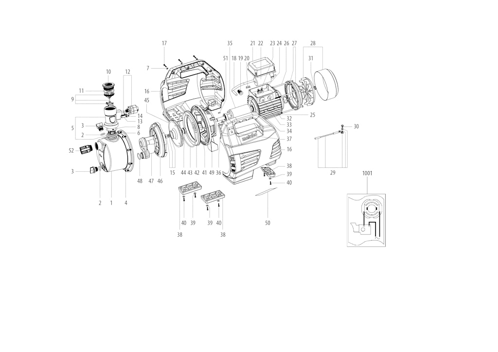 Explosionszeichnung Ersatzteile