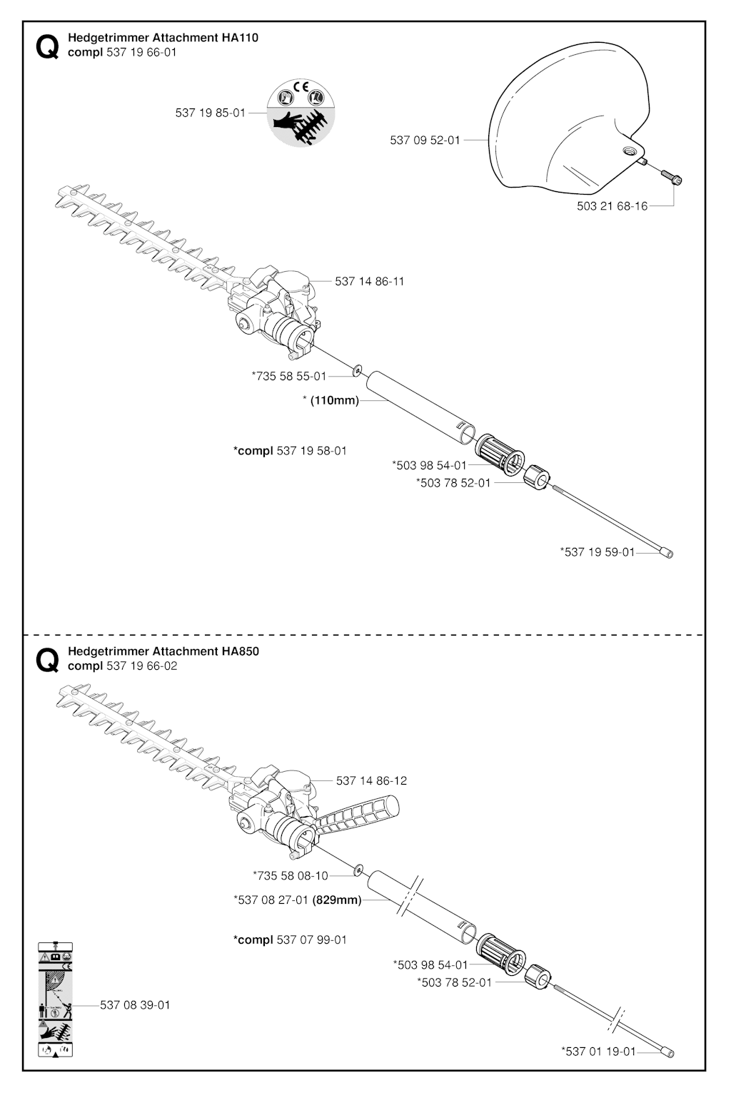 Explosionszeichnung Ersatzteile
