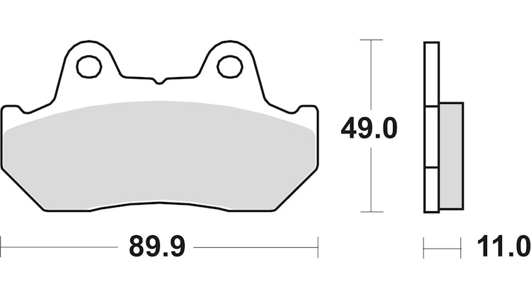 TRW Bremsbelag Typ SH Sintermetall mit ABE, Bremsbelag "MCB 512" Satz