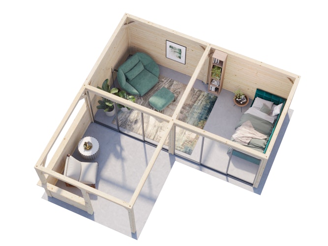 Palmako Carport/Pavillon Connect Lenna 24,9 m² Set 422 Slide