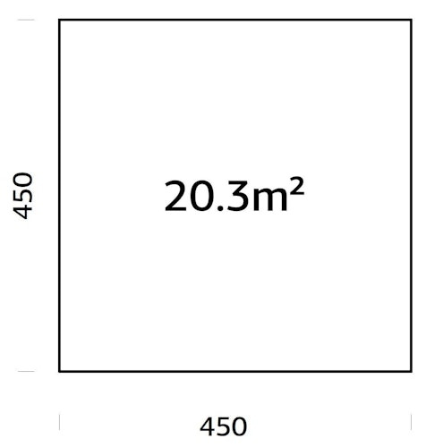 Palmako Fundamentrahmen 4,5x4,5 m (inkl. LogFoot)
