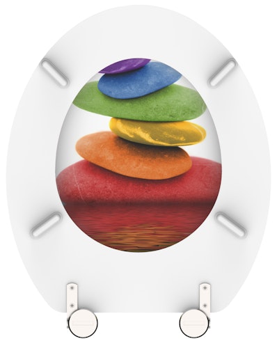 MDF WC-Sitz COLORFUL STONES