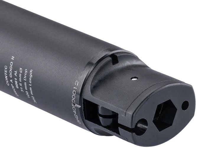 CONTEC Variosattelstütze Drop-A-Gogo II 31,6 mm schwarz 620 mm lang, 230 mm Verstellbereich, max