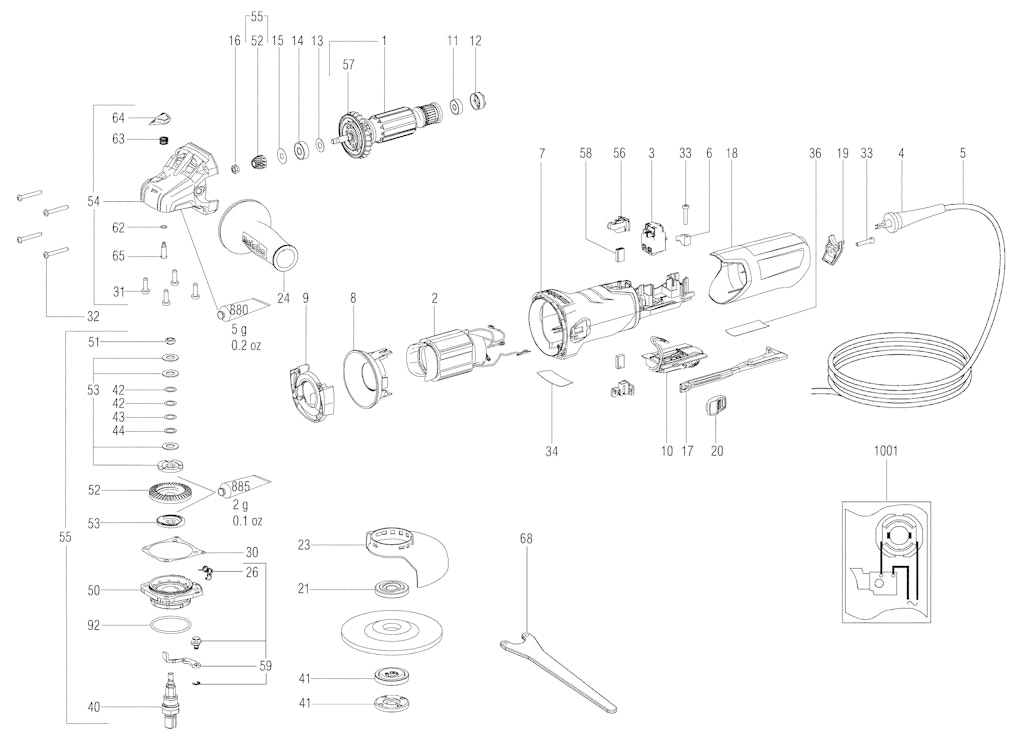 Explosionszeichnung Ersatzteile