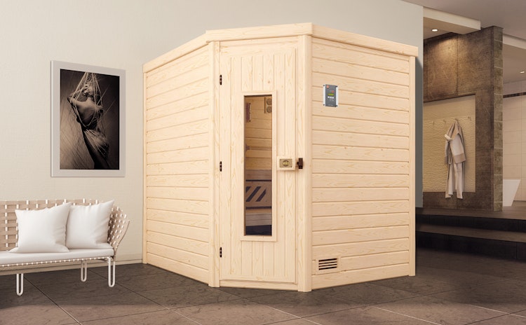Weka Premium Massivholzsauna Turku 2 - 45 mm