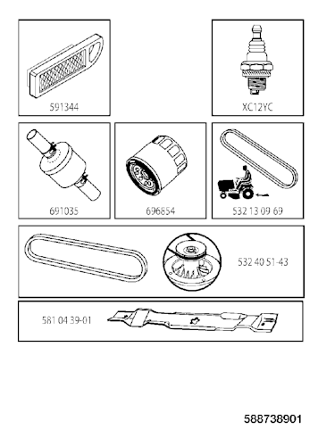 Husqvarna Gartentraktoren TS 246, 96041038500, 2015-04