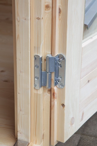 Wolff Finnhaus Gartenhaus Trondheim 70-D isolierverglast XL mit Schiebetür rechts