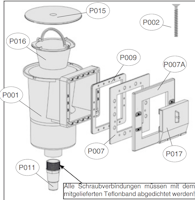 Weka Ersatz-Miniskimmer-Set  für Pools 590.01.P001