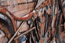 Vorschaubild 3D Metallbild Motorrad 120 x 80 cm, Holz / Stahlblech