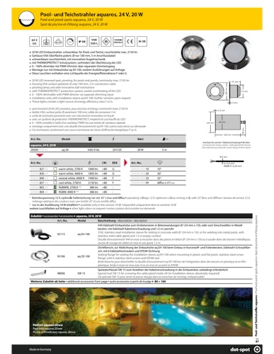 DotSpot aq 20; 24 V; 3000 K; diffuse