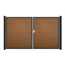 Vorschaubild GroJa BasicLine Premium Doppeltor Rahmen Aluminium Anthrazitgrau 3000 x 1800 mm