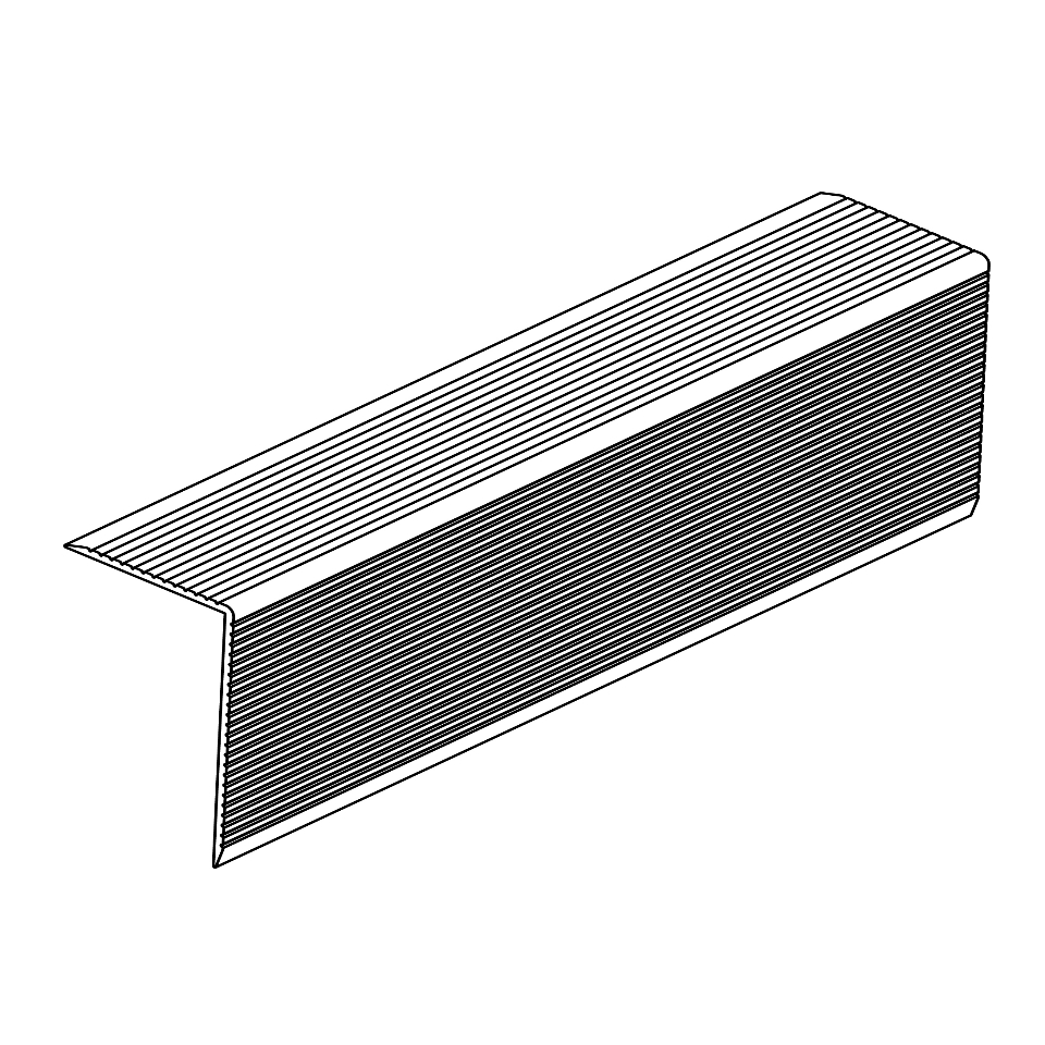OSMO Zubehör MULTI-DECK Abschlussleiste Alu schwarz 40 x 65 x 3000 mm