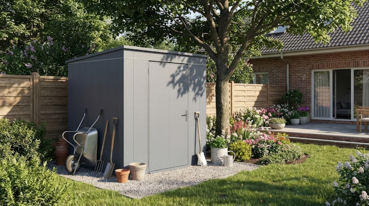 Weka Metall-Gerätehaus Gary 1-9