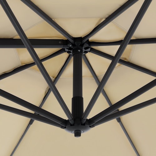 doppler Pendelschirm LIFE 310 Side, Aluminium Anthrazit / 100 % Polyester 180 g/m² 