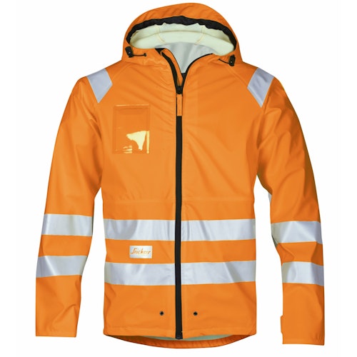 Snickers Workwear 8233 High-Vis PU Regenjacke, Klasse 3