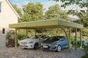 Vorschaubild Skan Holz Carport Friesland 557x555 cm inkl. 1 Einfahrtsbogen Sparset 7