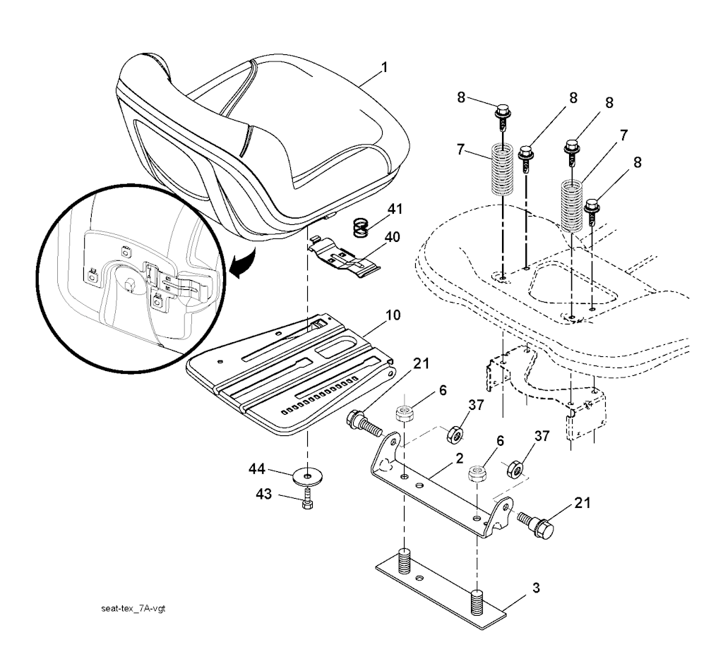 Explosionszeichnung Ersatzteile