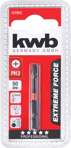 kwb Bit 50mm PH 2 Extreme Force SB 127052
