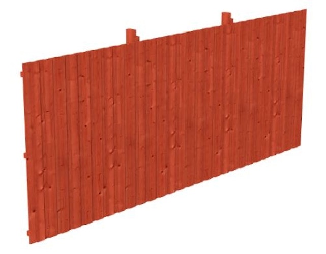 Skan Holz Rückwand für Leimholz Doppel- Carports - Deckelschalung