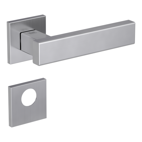 Griffwerk VAYA 200 CUBICO fast2fix Fast2Fix Rosetten eckig Rundzylinder Edelstahl matt