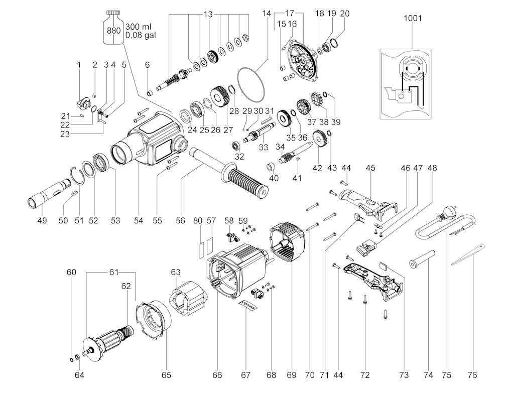 Explosionszeichnung Ersatzteile