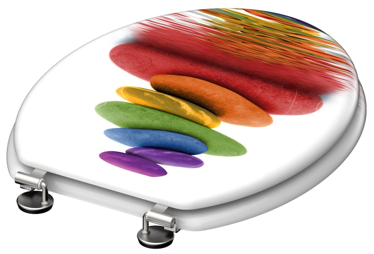 MDF WC-Sitz COLORFUL STONES