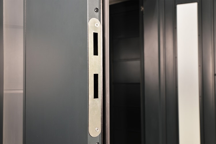 Wolff Finnhaus Premium Metall Gartenhaus Hakon 3030 Anthrazit