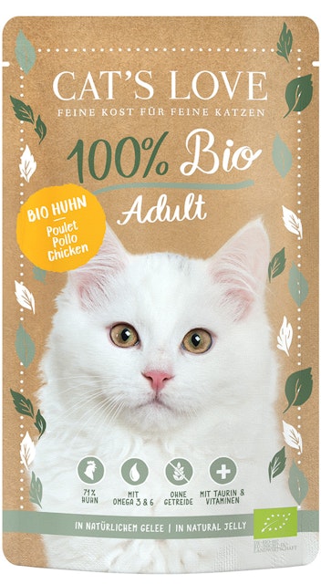 Cat's Love Adult Bio 100 Gramm KatzennassfutterVorschaubild