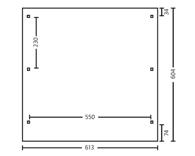 Skan Holz Emsland - Flachdach Doppelcarport aus Leimholz Breite 613 cm