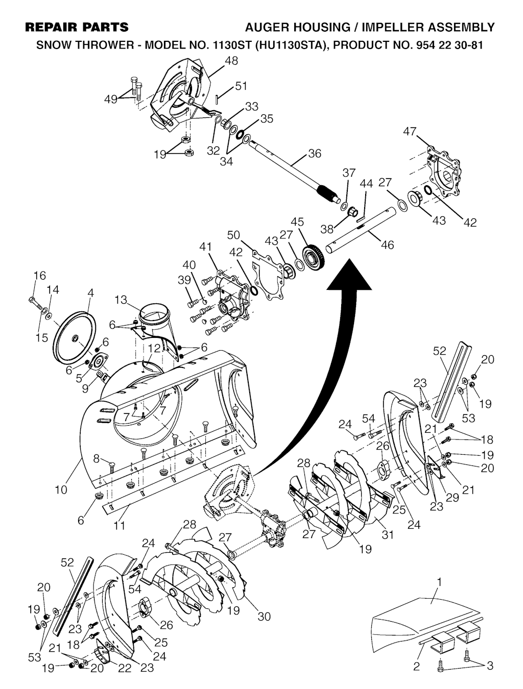 Explosionszeichnung Ersatzteile
