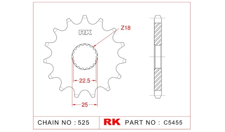 RK Antriebsritzel 5455