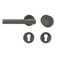 Griffwerk Wechselgarnitur VAYA 136 ARIS fast2fix Fast2Fix Rosetten rund Knopf R2 Kaschmirgrau R