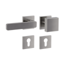 Vorschaubild Griffwerk Wechselgarnitur VAYA 265 MINIMAL MODERN fast2fix Fast2Fix Rosetten eckig Knopf SQUARE Samtgrau L