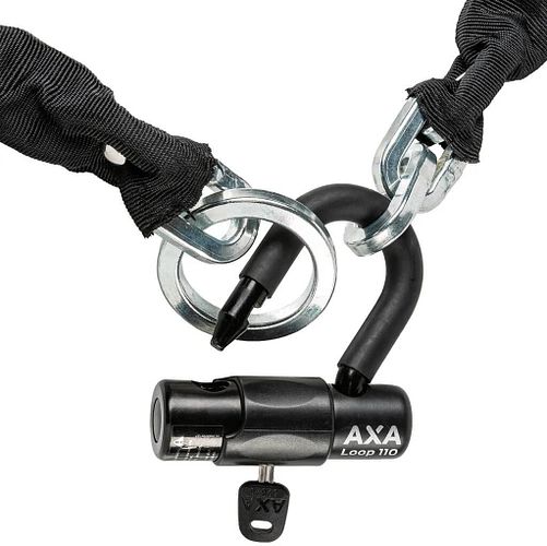 Axa Kettenschloss Loop 110 cm schwarz