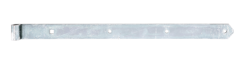 Alberts® Ladenband, gerade, Abschluss abgerundet, galvanisch verzinkt dickschichtpassiviert, LxB 700x45 mm, Rolle ⌀16 mm 314255