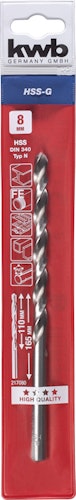 kwb HSS SpBo lang DIN340  8,0 mmTA 217080