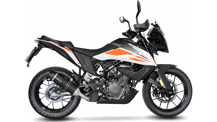 LeoVince SLIP-ON Edelstahl SBK LV ONE EVO Schwarz für KTM 390 ADVENTURE