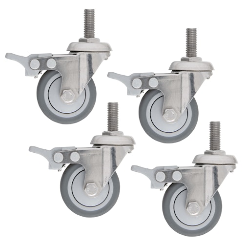 doppler Räderset für Granitsockel LIFE, 4er Set