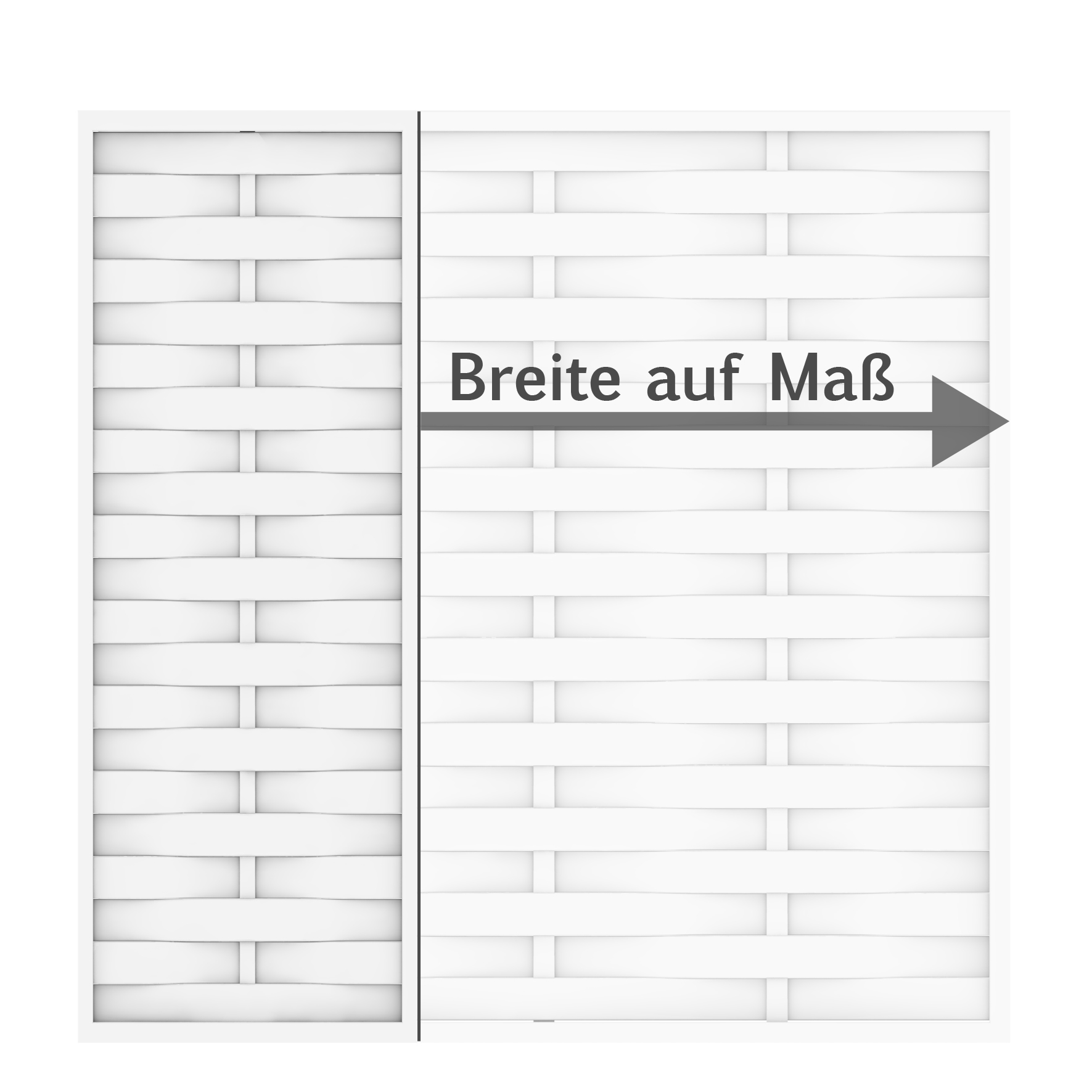 B-Ware TraumGarten LONGLIFE ROMO Sondermaß weiß Höhe 170 x Breite 180