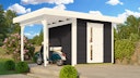 Vorschaubild Weka Gartenhaus Designhaus 172 A mit Design-Einzeltüre und Anbau (147 cm)