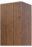 FelixWood® Sichtschutz Pfosten Bangkirai 90x90mm V-Nuten P510 - 2000 mmZubehörbild