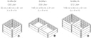 Vorschaubild KHW Hochbeet Demeter Erweiterungsset B 82 x T 82 x H 31 cm - 168 l