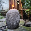 Vorschaubild BambusBASIS Steinöllampe - handgefertigt