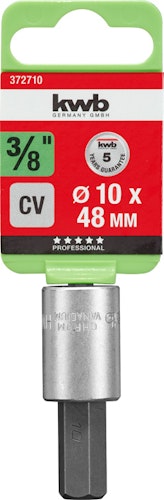 kwb Steckschl-Bit 3/8"x10mm 6kt SB 372710