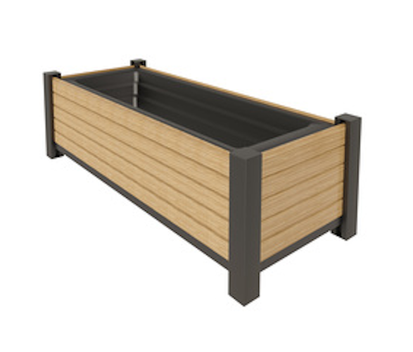 TraumGarten Rhombus Alu Pflanzkasten -Verschiedene Farben-