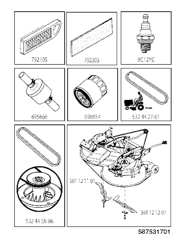 Husqvarna Gartentraktoren 960510129 TC 342