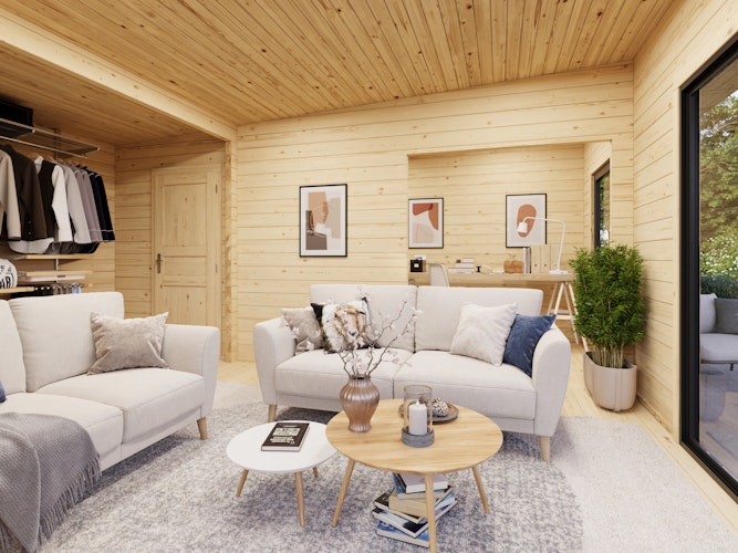 Palmako Ferienhaus Cecilia 27,2 m² Slide Plus - 70 mm