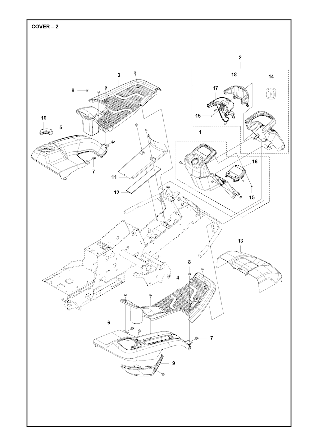 Explosionszeichnung Ersatzteile
