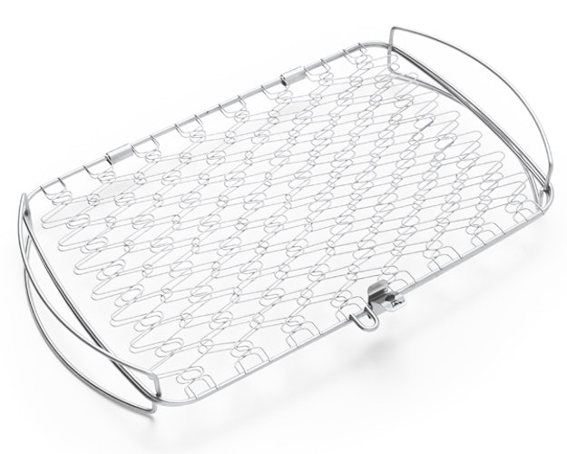 Weber Fisch- und Gemüsehalter - groß, Edelstahl